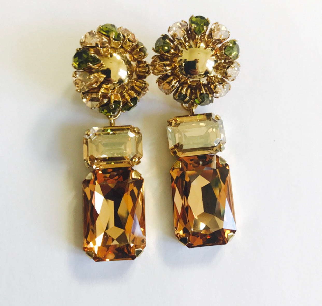 Painted Muse Earrings - Gold