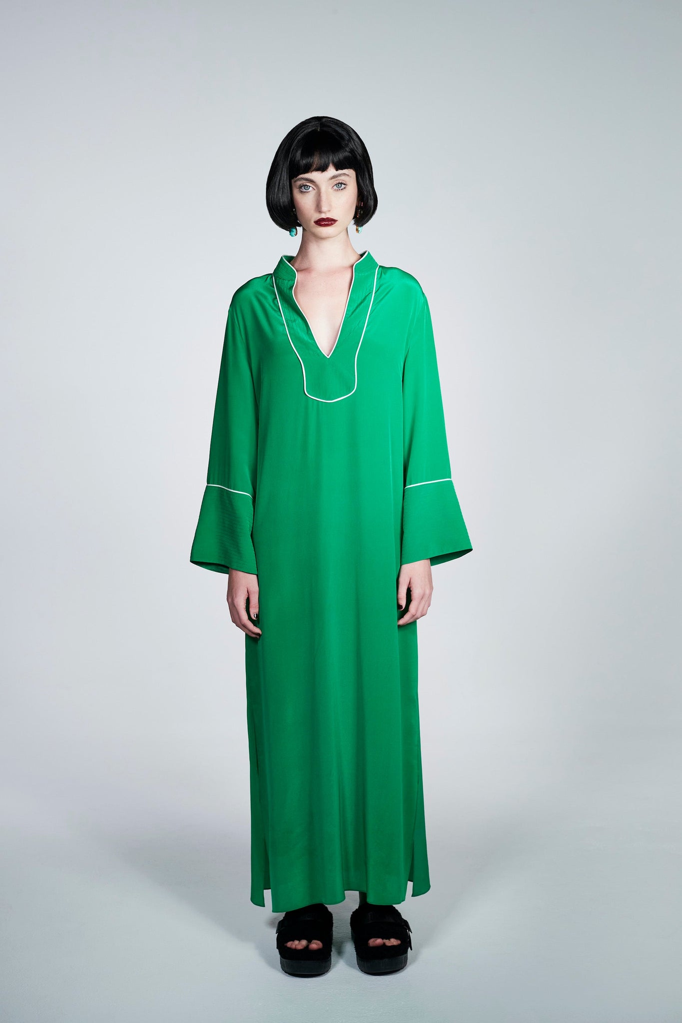 Talitha Silk Tunic Kelly Green