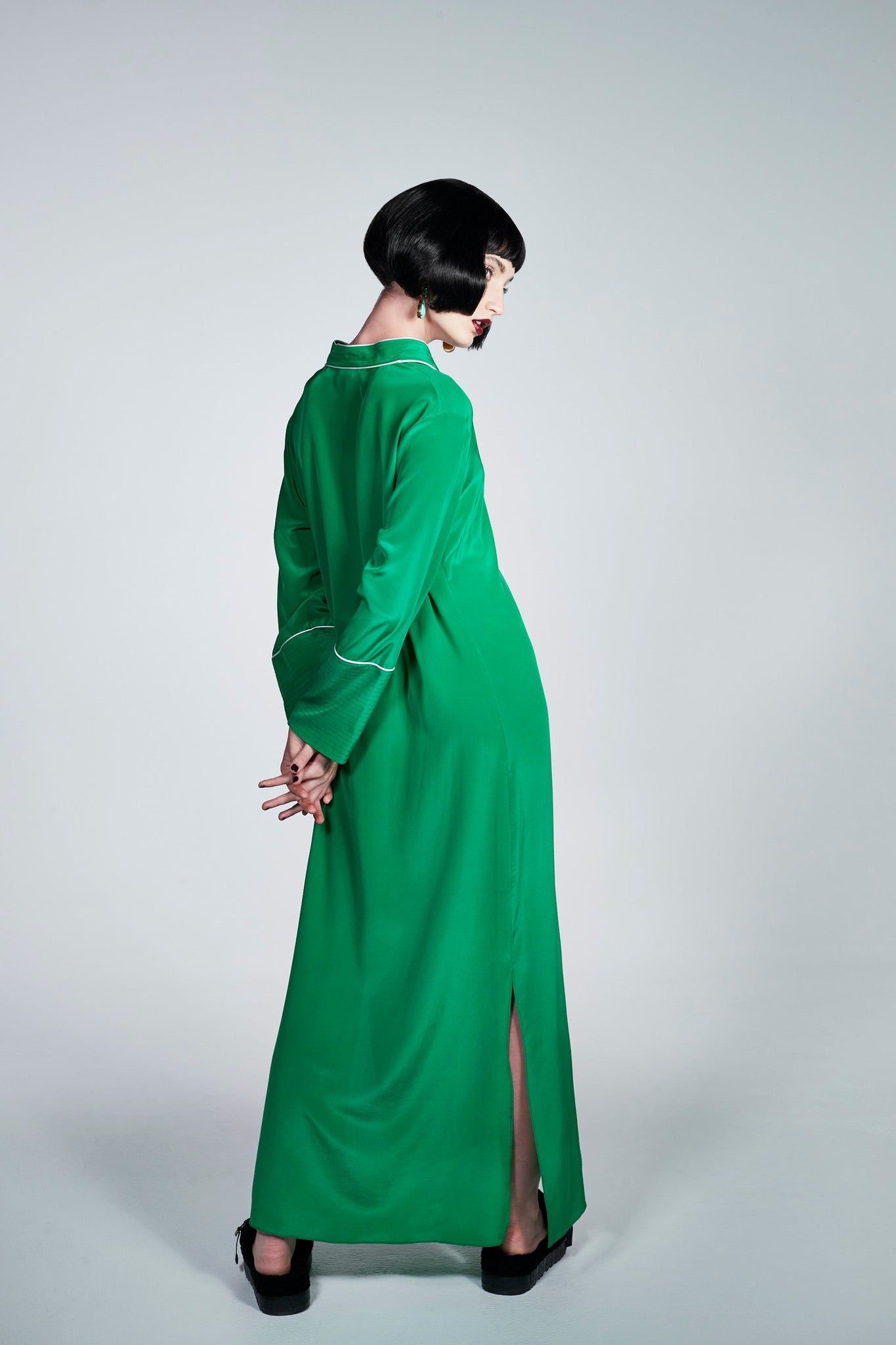 Talitha Silk Tunic Kelly Green