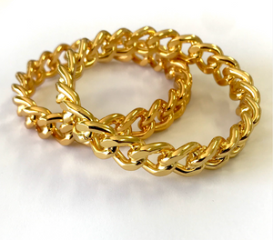Gold bangle bracelets