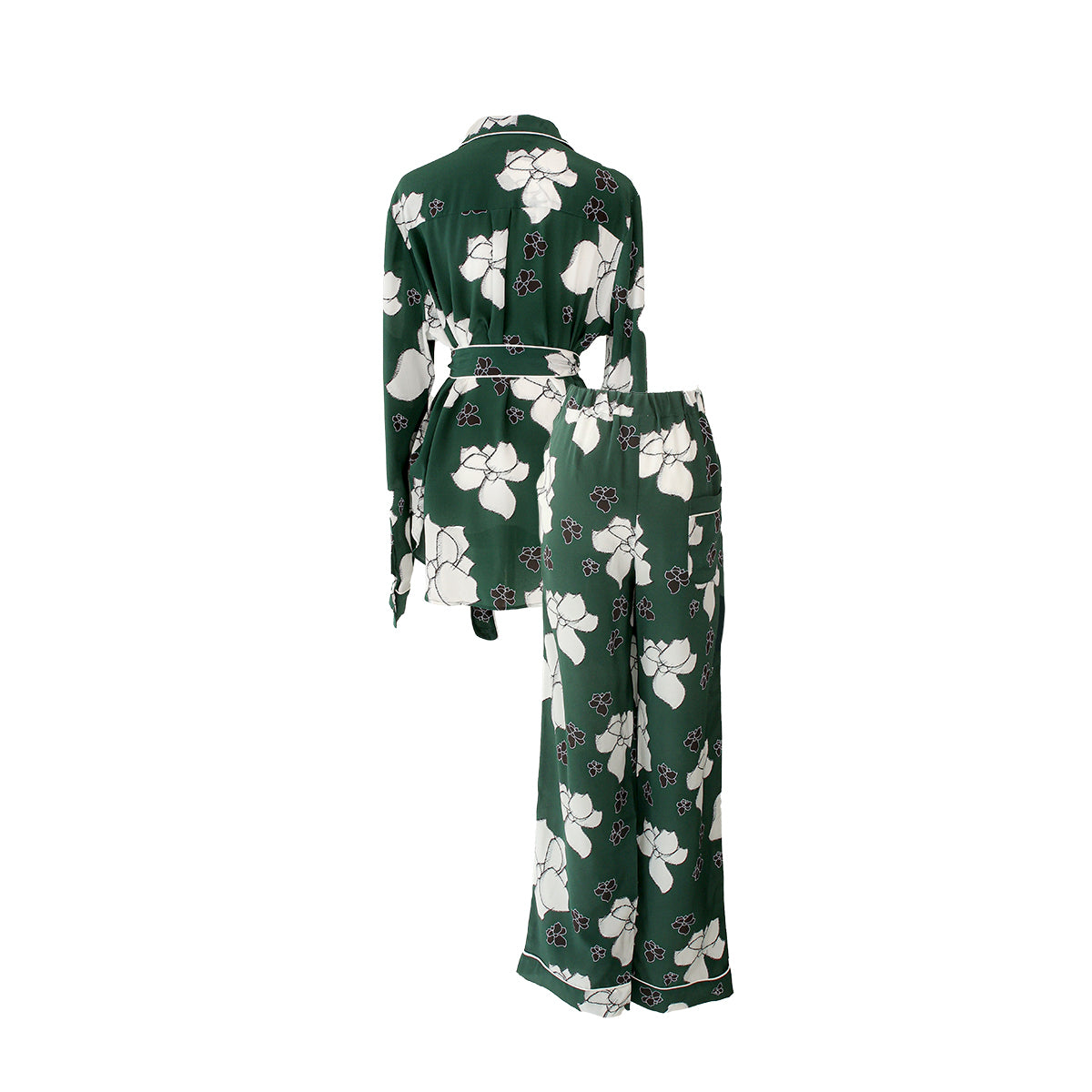Classic PJ Set 'Les Fleurs' Emerald Floral