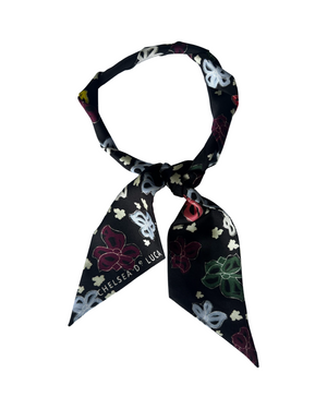 Floral twilly scarf