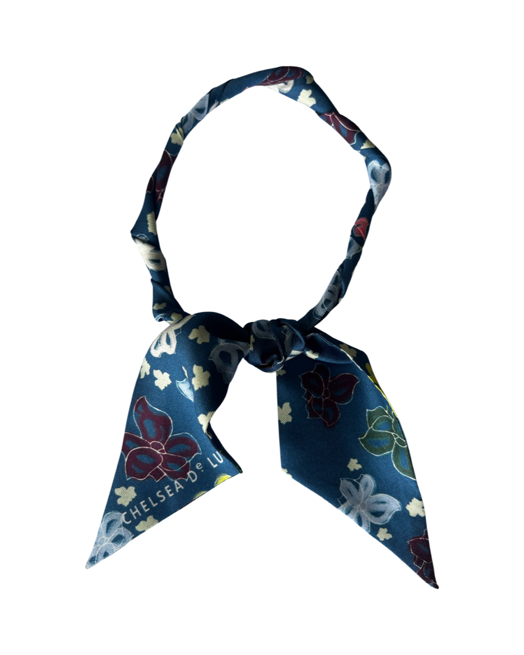 Floral twilly scarf