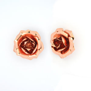 Grande Rosa Clip On Earrings