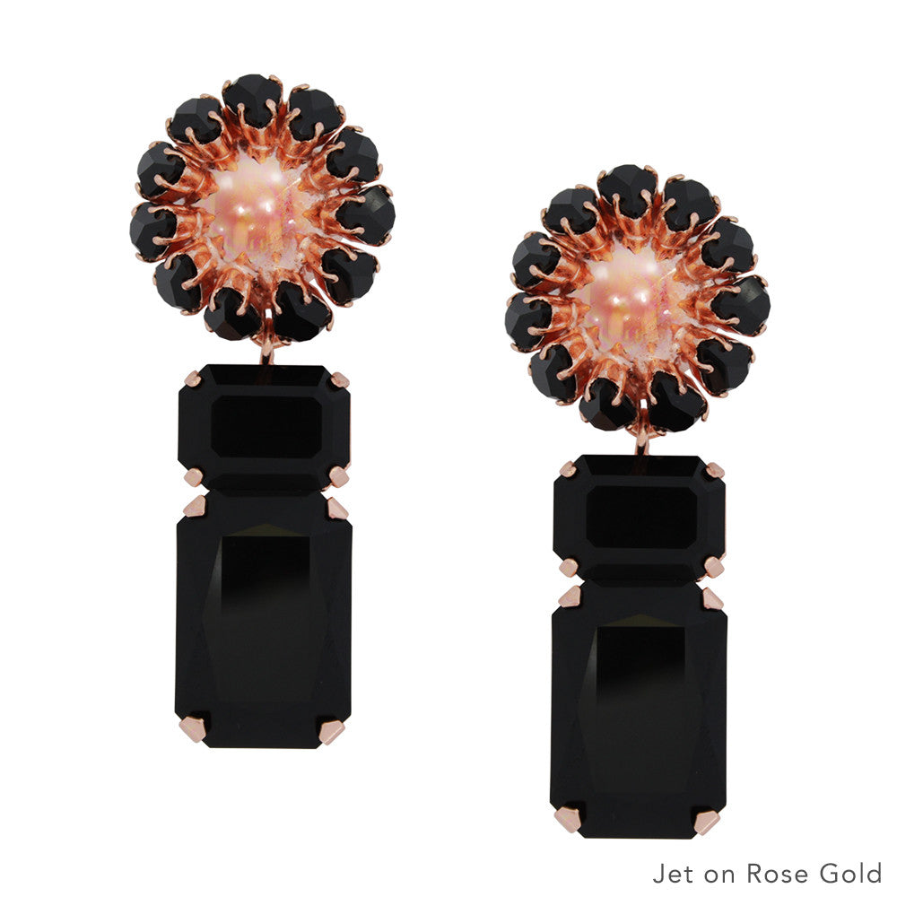 Painted Muse Earrings - Rose Gold